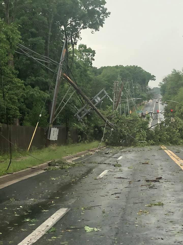 Strong Storm Hits Northeast Baltimore County
