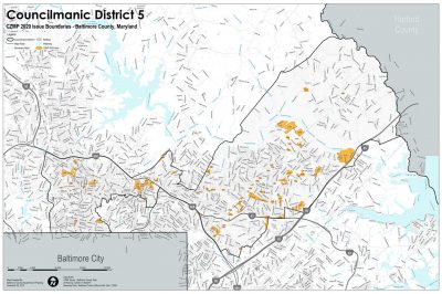 Marks Shares Map of District 5 Submitted Issues for 2020 CZMP