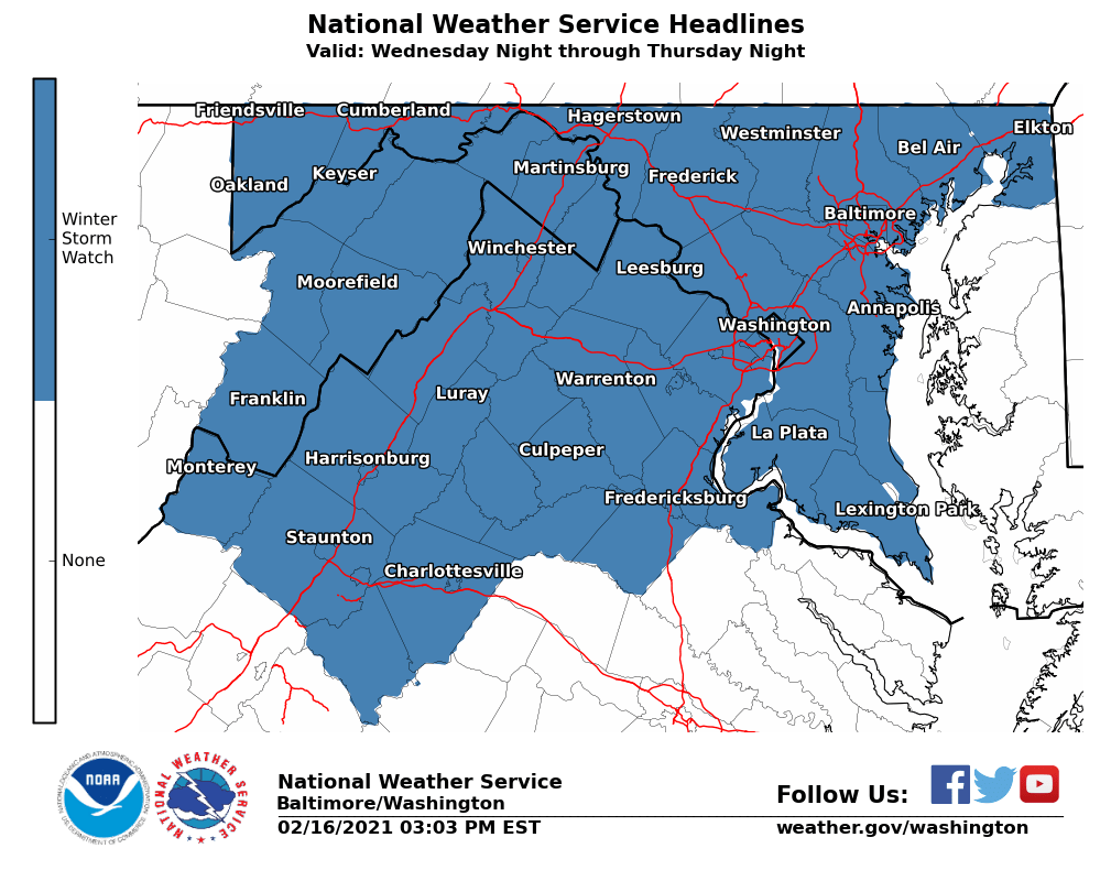 Snow Expected in the Area for Thursday