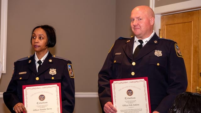 Parkvillle Precinct 8 Police Officers Honored