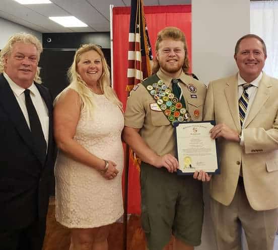 Zachary Lang Honored as Eagle Scout