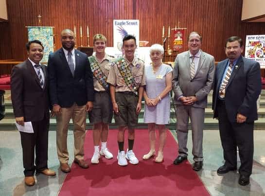 Bloch and Earle Honored as Eagle Scouts